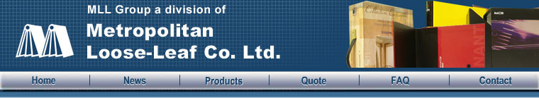 Custom made Vinyl Binders in Toronto